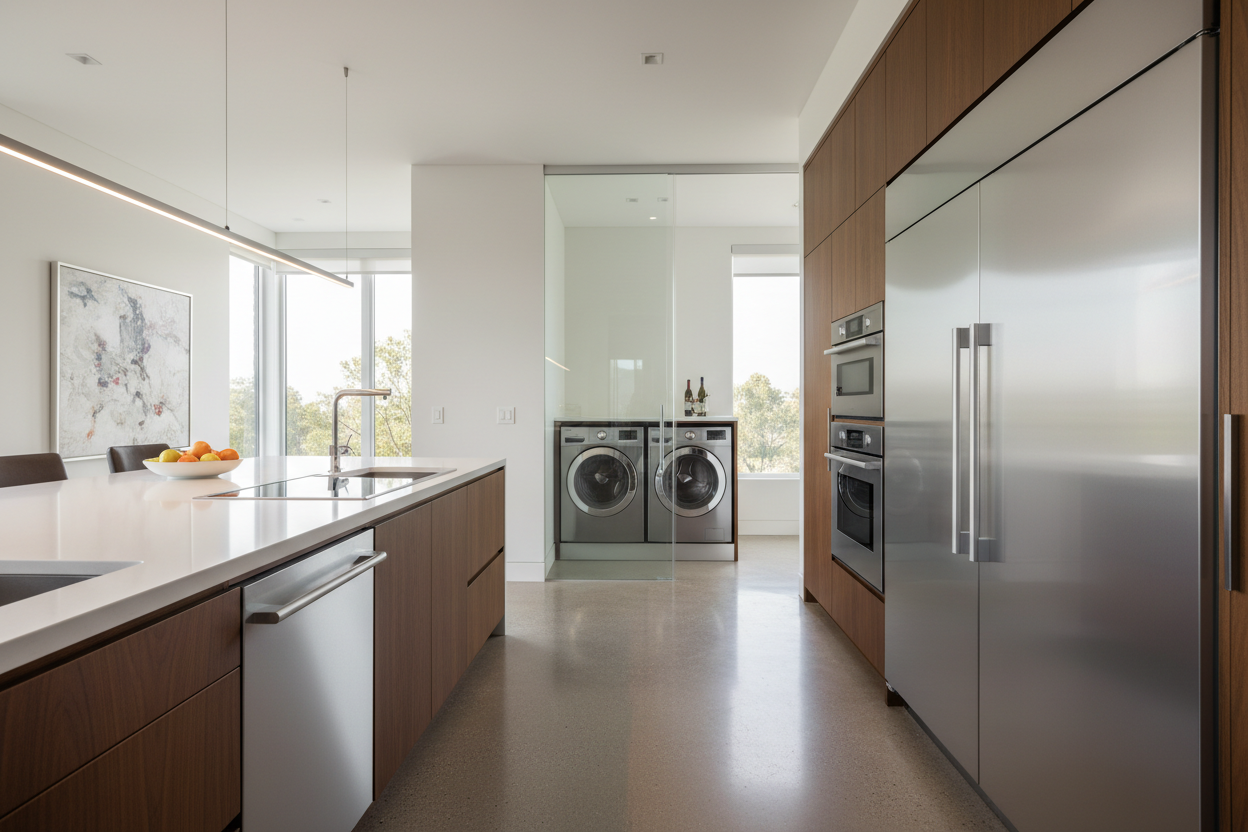 Premium Bosch appliances in a luxury home environment