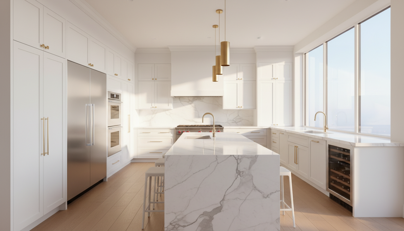 Luxury modern kitchen in Rancho Cucamonga service area